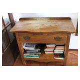 Vintage Wooden Cabinet & Contents, needs attention