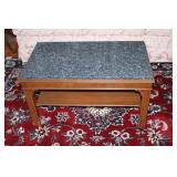 Heavy Marble Top Coffee Table 34x19x19H