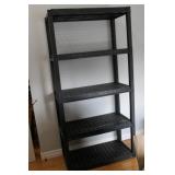 Large Plastic Black Shelf 36x17.5x72H