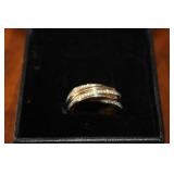 Stamped 10k Corona Ring, Size 7