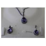 Sterling Necklace & Ear Rings