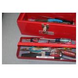 Handy Metal Tool Box & Contents