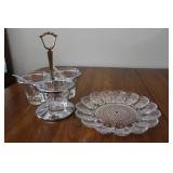 Devilled Egg Dish & Condiment Serving Tray