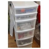 6 Drawer Handyman Storage Drawer Cabinet/Wheels