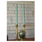 Brass Items incl Candle Holders