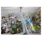 2 Totes with Christmas Decor
