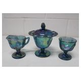 3 Pieces of Blue Grape Candy/Cream/Sugar, Dish 7H