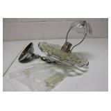 Hard Wired Glass Light with Prisms