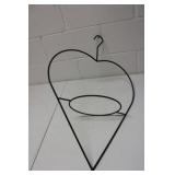 Wrought Iron Heart Shape Plant Hanger