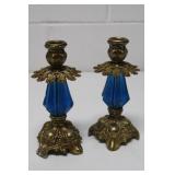 Vintage Die Cast Candle Holders