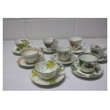 8 Cups & Saucers
