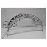 Wrought Iron & Metal Bridge Shape Triple Plant