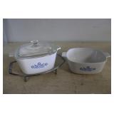 Corningware Dishes & Cradle