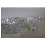 Crystal Bowl & Pedastal Bowl