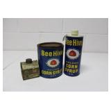 BeeHive Corn Syrup Cans- Small decorative Maple