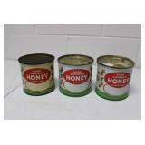 3 Canadian Honey Tins