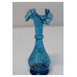 Handblown Blue Vase