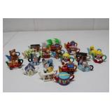 Vintage Red Rose Teapots Selection