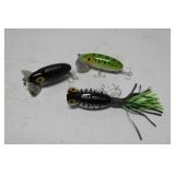 Bass Fishing Equip incl Jitterbug & Hula Popper