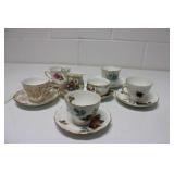 8 Cups & Saucers, Cream/Sugar, Milk Jug