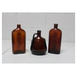 Old Whisky Bottles incl Seagram, 1832 Dist. over