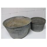 19D Galvanized Wash Bin