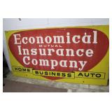 Large Tin - Economical Mutual Insurance Comp Sign