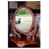 Wooden Table Top/Dresser  Mirror