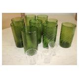 Green Drinking Glasses & Shot Glasses