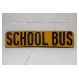 Vintage Wooden 'School Bus' Double Sided