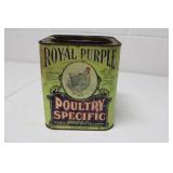 Royal Purple  Poultry Tin