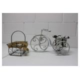 Iron Metal Tricycle 17l & Metal Bucket