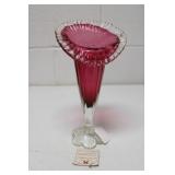 Vintage Rossi Cranberry Glass Jack in the Pulpit