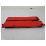 Lot of 2 Southern Pacific Gondola Flat Cars 0825