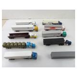 Lot of Misc. HO Scale Trucks & Trailers - As is