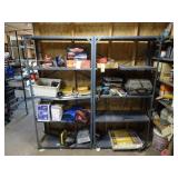 Lot of 2 Steel Shelving Units (Excludes Contents)
