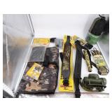 Lot of Misc. Hunting Related Items in Small Tote