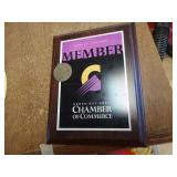 Green Bay Chamber Plaque w/ Oneida Casino Medal