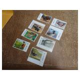 Lot of 8 Wisconsin Wildlife Upland Bird Stamps -