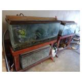 Three Fish Tanks w/ Stands and Related