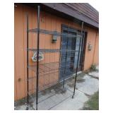 Rolling Wire Shelving Unit - Approx 7