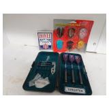 Lot of Pitbull Darts with Hoyle Playing Cards  &