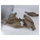 Lot of 6 Foam Pigeon Clip on Decoys