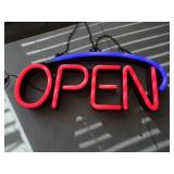 23" LED "Open" Sign - Works