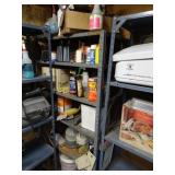Steel Shelving Unit with Contents - Mostly Auto