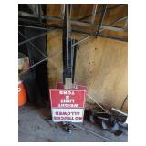 Two Metal Signs on Posts