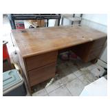 5ft Wide Press Board Desk - Needs cleaning