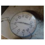 Vintage Spartus 14" Electric Wall Clock - Dirty