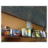 Contents of Top Shelf - Hardware & Chemicals