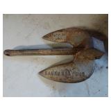 Vintage Roloff Kaukauna WI Iron Fluke Boat Anchor
